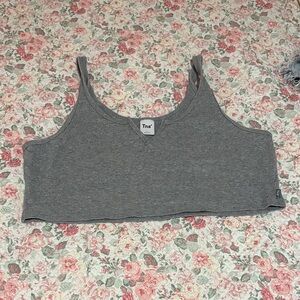 TNA Charcoal Gray Women's Crop Top